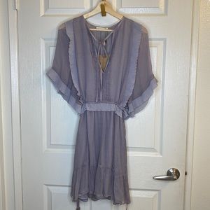 NWT New with Tags Stevie May Medium Purple Lilac Splendor Mini Dress Dove